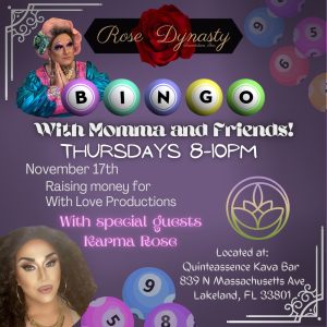 Momma and Friends Drag Charity Bingo for With Love Production