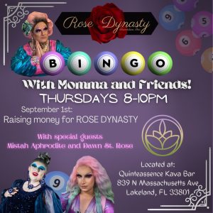Momma and Friends Drag Charity Bingo for Rose Dynasty Foundation