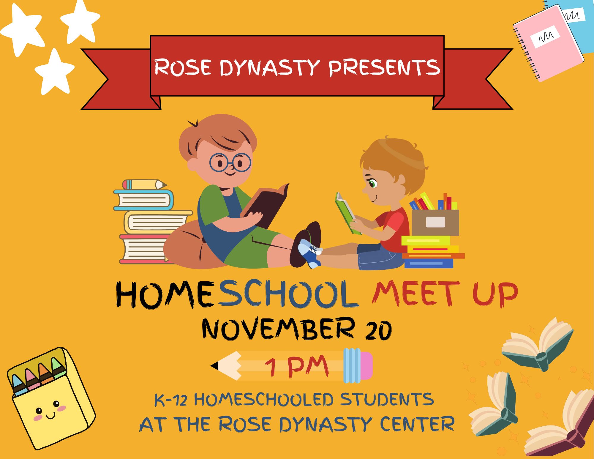 Ten Rosy Roses Homeschool Meet Up (K-12) | Rose Dynasty Foundation INC